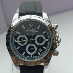 Rolex Men's Sport Watch with Black Chronograph Dial