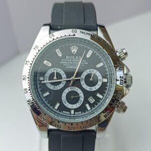 Rolex Men's Sport Watch with Black Chronograph Dial