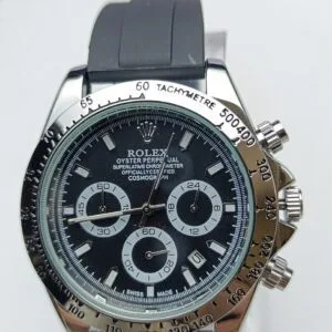 Rolex Men's Sport Watch with Black Chronograph Dial
