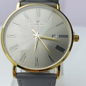 Elegant Universe Point Watch with Unique Ripple Dial