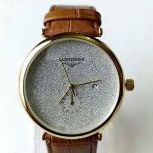 Luxurious Longines Dress Watch with Frosted Silver Dial