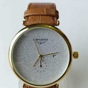 Luxurious Longines Dress Watch with Frosted Silver Dial