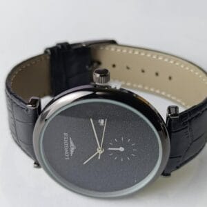Luxurious Longines Dress Watch with Frosted Silver Dial