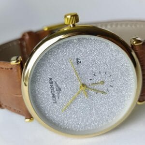 Luxurious Longines Dress Watch with Frosted Silver Dial