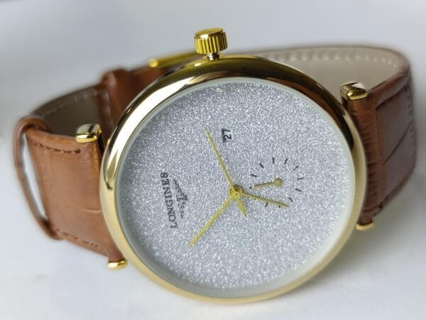 Luxurious Longines Dress Watch with Frosted Silver Dial - Image 5