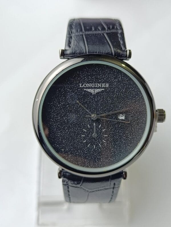 Luxurious Longines Dress Watch with Frosted Silver Dial - Image 3