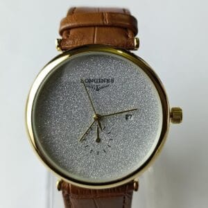 Luxurious Longines Dress Watch with Frosted Silver Dial
