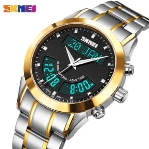SKMEI Islamic Prayer Time (Namaz) Watch with Dual Display and Qibla Direction