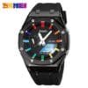 SKMEI Men's Multi-Color Accent Dual Display Sports Watch (WR 5BAR)