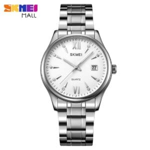 SKMEI Elegant Lightweight Men's Quartz Watch with Crystal Accents and Date
