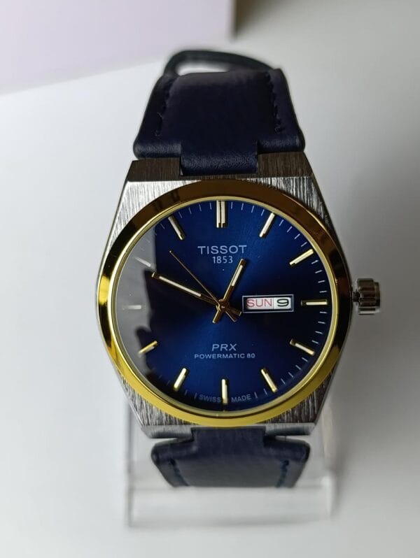 Tissot PRX : Blue Dial, Gold Bezel, Automatic