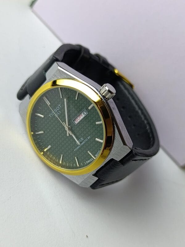 Tissot PRX : Blue Dial, Gold Bezel, Automatic - Image 2