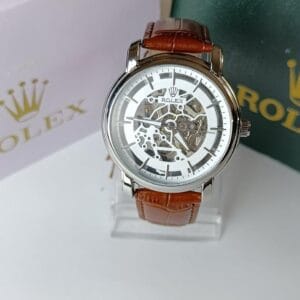 Rolex Automatic Watch :Sophisticated Skeleton Watch for the Discerning Gentleman - Many Strap & Case Colors