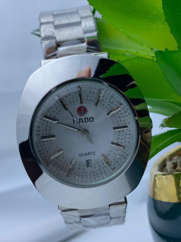 Glamorous Gold-Tone RADO Quartz Watch - Elevate Your Style, Many Colors to Choose From - Image 2