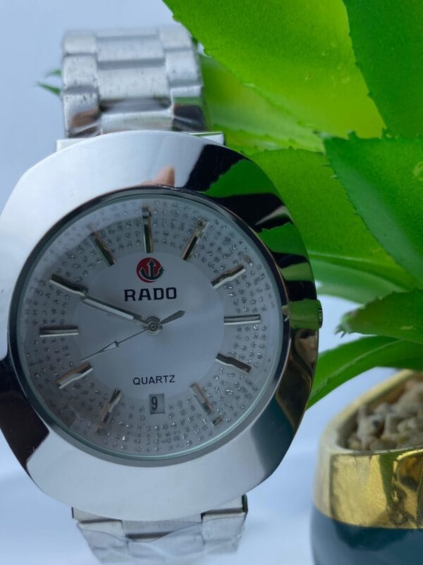 Glamorous Gold-Tone RADO Quartz Watch - Elevate Your Style, Many Colors to Choose From - Image 9