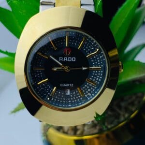 Glamorous Gold-Tone RADO Quartz Watch - Elevate Your Style, Many Colors to Choose From