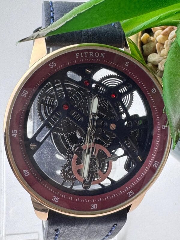 FITRON Skeleton Quartz Watch: Bold Design, Visible Movement - Image 3