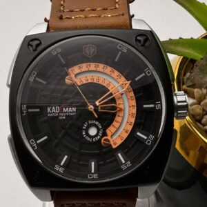 KAD MAN Men's Watch with Unique Circular Date & Day Display