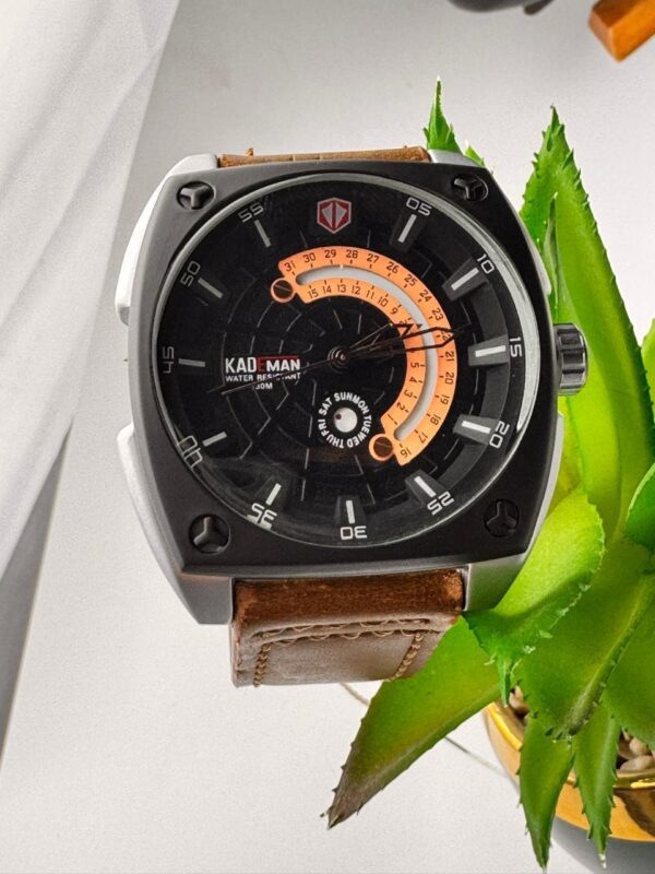 KAD MAN Men's Watch with Unique Circular Date & Day Display - Image 6
