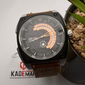 KAD MAN Men's Watch with Unique Circular Date & Day Display