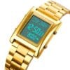 Skmei Stainless Steel Digital Azan Watch with Prayer Time & Alarm