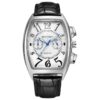 HONMIN Men's Tonneau Chronograph Style Watch with Black Dial