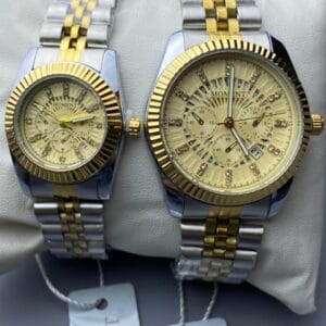 Perfect Pair: Elegant Two-Tone Couple Watches by MOMENT