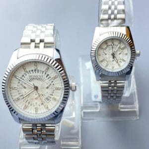 Perfect Pair: Elegant Two-Tone Couple Watches by MOMENT