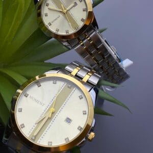 Perfect Pair: Elegant Two-Tone Couple Watches by MOMENT
