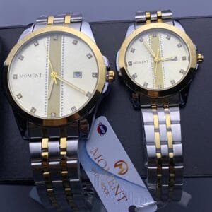 Perfect Pair: Elegant Two-Tone Couple Watches by MOMENT