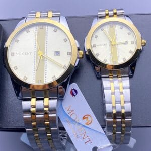 Perfect Pair: Elegant Two-Tone Couple Watches by MOMENT