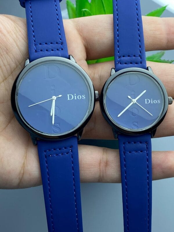 Matching Blues: Dios Elegant Couple Watches