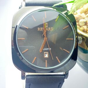 Sleek & Modern: Reward Black Quartz Watch