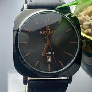 Sleek & Modern: Reward Black Quartz Watch