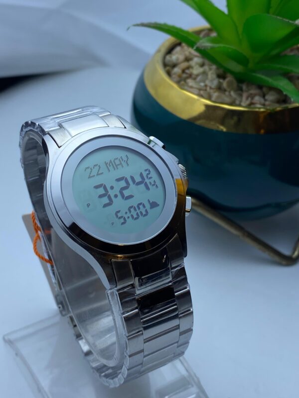 SKMEI Stainless Steel Digital Prayer Watch with Azan & Alarm Function - Image 2