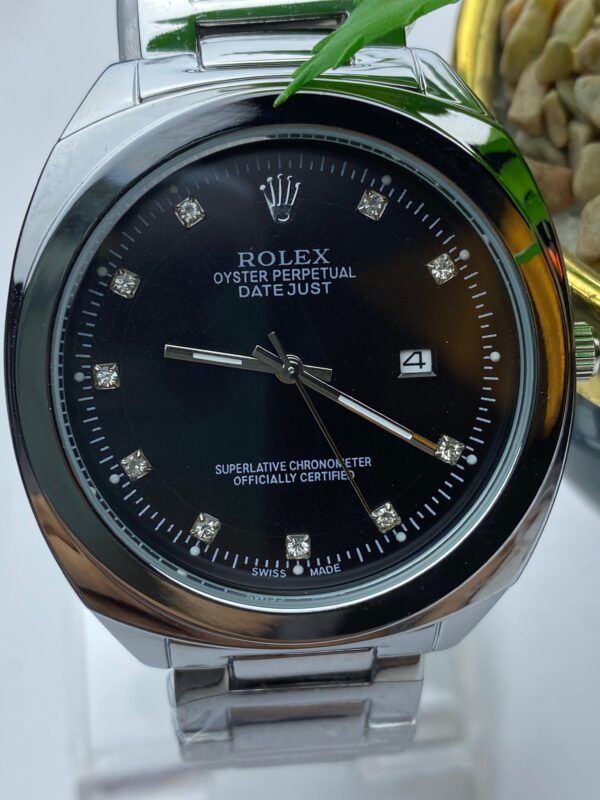 Men's Rolex Datejust - Black Dial, Diamond Accents - Image 4