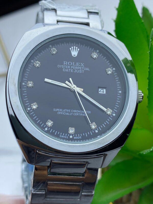 Men's Rolex Datejust - Black Dial, Diamond Accents - Image 3