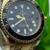 Men’s Gold Rolex-Style GMT Watch – Dual Time with Rotating Bezel