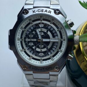 X-GEAR Evolution Men's Watch – Multifunction Chronograph with Steel Band