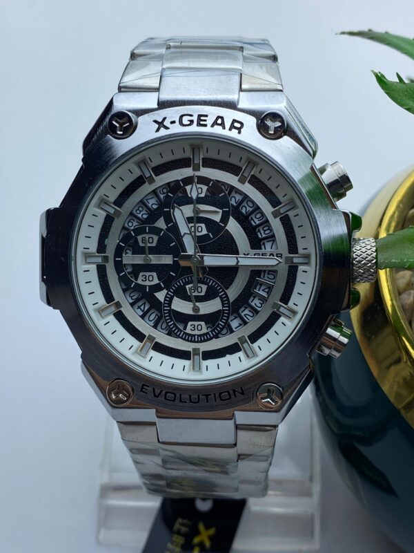 X-GEAR Evolution Men's Watch – Multifunction Chronograph with Steel Band - Image 2