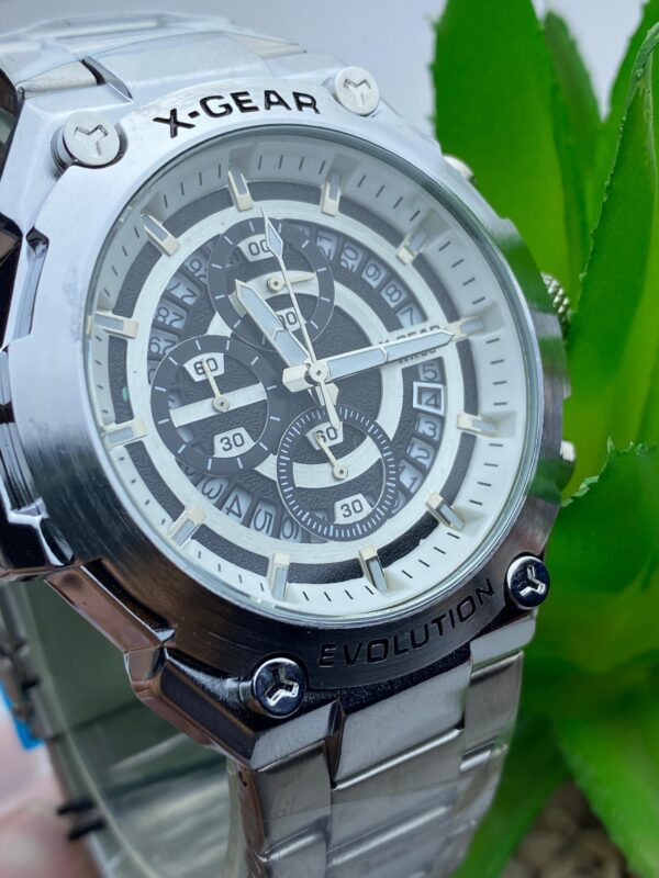 X-GEAR Evolution Men's Watch – Multifunction Chronograph with Steel Band