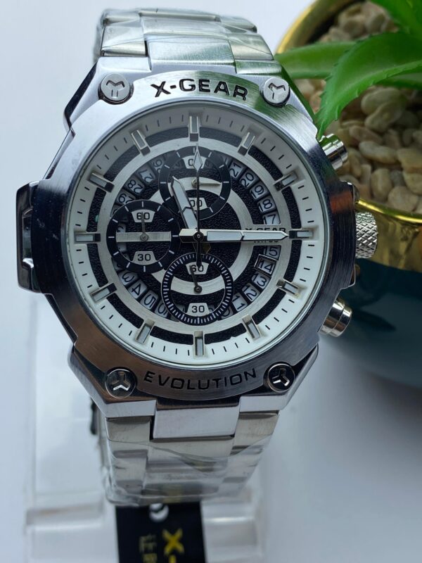X-GEAR Evolution Men's Watch – Multifunction Chronograph with Steel Band - Image 4