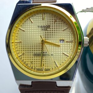 Tissot PRX Powermatic 80 Gold Dial & Comfortable Rubber Strap
