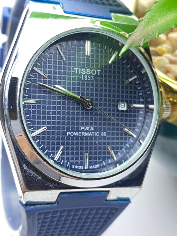 Tissot PRX Powermatic 80 Gold Dial & Comfortable Rubber Strap - Image 5