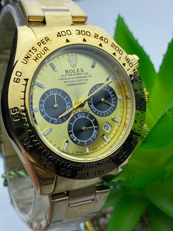Gold Rolex Daytona Style Chronograph