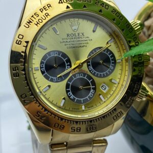 Gold Rolex Daytona Style Chronograph