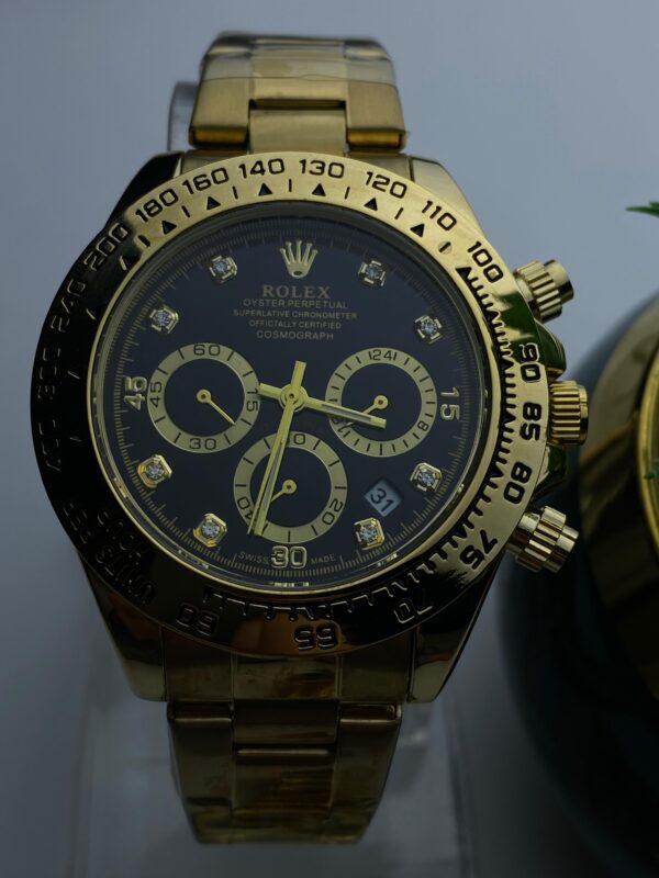 Gold Rolex Daytona Style Chronograph - Image 3