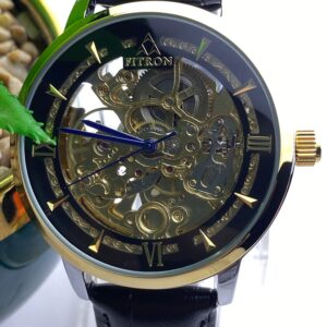 Fitron Mechanical Movement Skeleton Watch - Open Dial Design