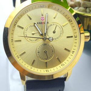 Kademan Gold Chronograph with Day & Date