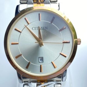 Citizen Quartz Watch - Gold and Steel with Black Face